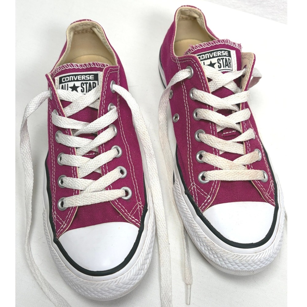 Converse Chuck Taylor All Star Low Top Sneakers Magenta Pink Womens 7 Mens 5